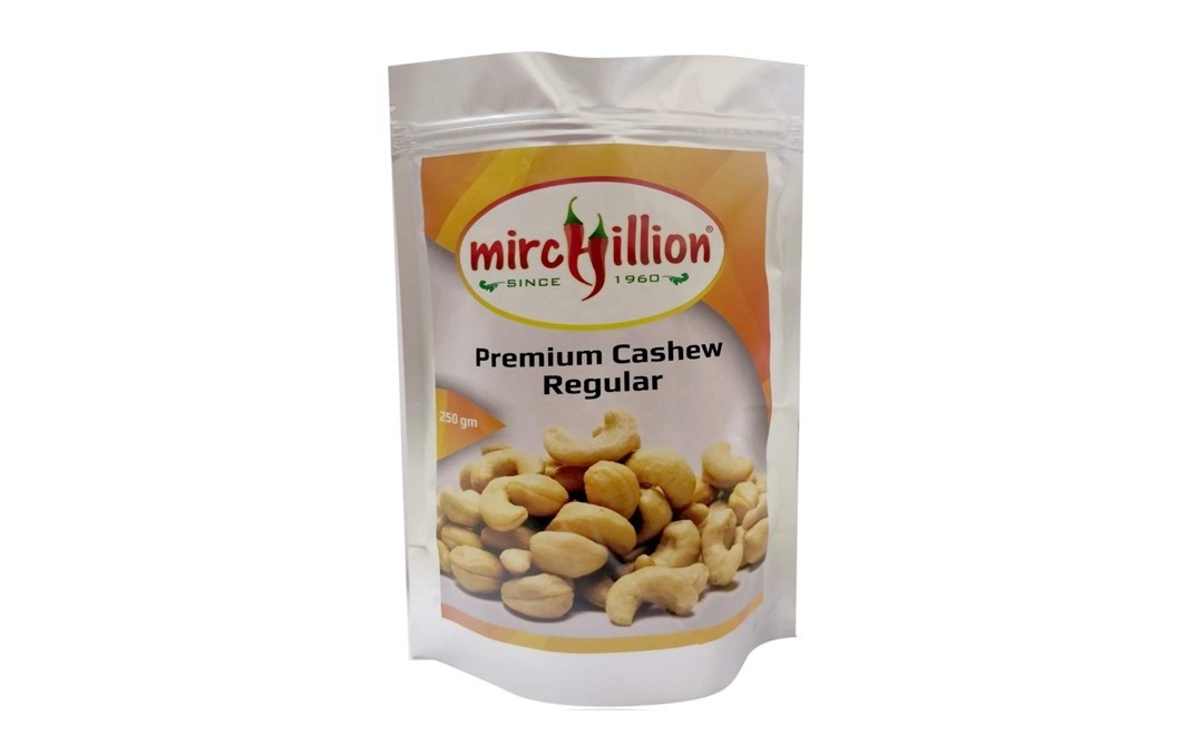 Mirchillion Premium Cashew Regular    Pack  250 grams